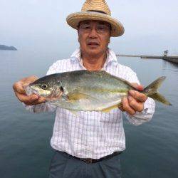 まさかのシマアジがヒット♪ マリーナシティ海釣り公園