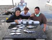 黒島の筏でチヌ・アイゴ・チャリコ