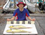 ポッパーにシイラ2本出ました♪ 黒島の磯