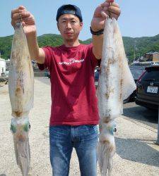 沖一文字内向き　夜通し釣りでのヤエン釣果