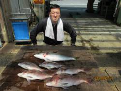 田井の釣り堀でメジロ・マダイ・シマアジ〜バ…