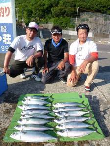 沖一文字、かご釣りでのサバ・ソーダガツオ