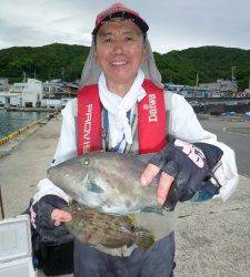 神谷沖一文字でウマヅラ・カワハギ♪ 本日はシイラの回遊なし