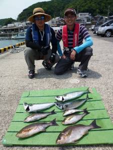 神谷一文字　カゴ釣りでグレ・イサギ・ゴマサバ