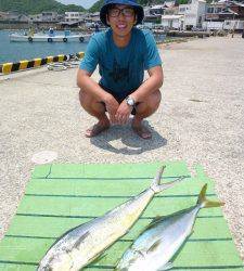 沖一文字内向き　ルアーでシイラ&メジロ