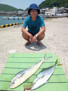 沖一文字内向き　ルアーでシイラ&メ…