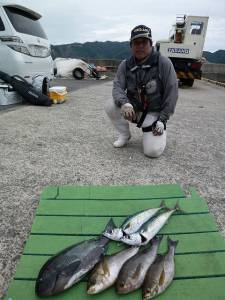沖一文字外向きのカゴ釣り釣果〜イサギ・グレ・ゴマサバ