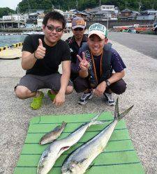 沖一文字内向きのシイラ釣果〜バラシたくさんありました