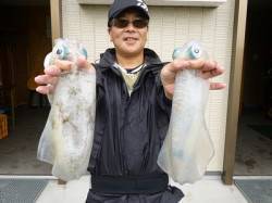 湯浅の磯　エギングでのアオリイカ釣果