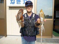 湯浅の磯のアオリイカ〜ヤエン・エギングどちらも釣果あり