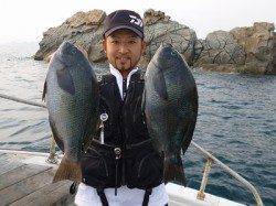 湯浅の磯のフカセ釣果〜グレ22匹と好調でした♪
