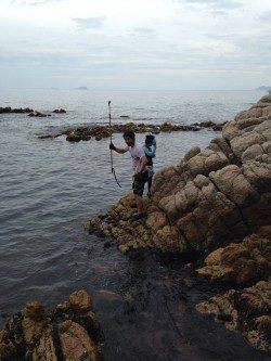 ロックフィッシングでアコウ＆ガシラ、投げ釣りでキス