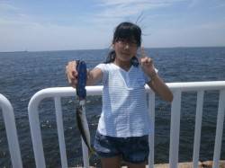 大阪南港魚つり園　今年初めてのサバの大きな…