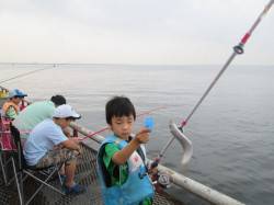 尼崎市魚つり公園　サビキで釣れる魚種で賑わ…