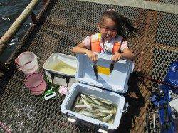 尼崎市立魚つり公園　夏休み子供サビキつり大会〜メインはサバ