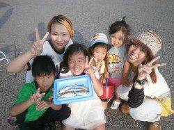 大阪南港魚つり園、サビキでアジ・サッパがパラパラと