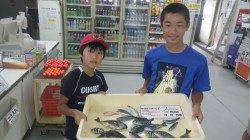 五目釣りファミリー釣果！アイゴ・グレ・サンノジ・シマアジ他多数