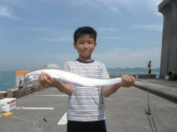 和歌山北港魚つり公園　タチウオ８３㎝！