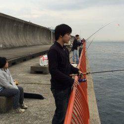 須磨海づり公園　胴突仕掛で探ってアイナメ・ガシラ