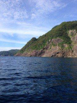 磯にわたってのフカセ釣り　アタリ多く楽しめました