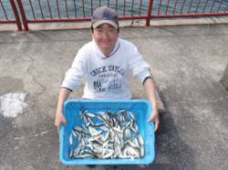 平磯海づり公園　サビキで小アジが大漁♪