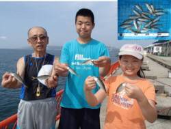 平磯海づり公園　10～15cmのアジがサビ…