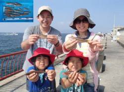 平磯海づり公園　シラサをエサに胴突仕掛でベ…