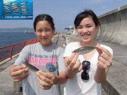 ★釣りガール★サビキでアジGET in 平磯海づり公園