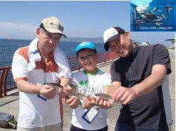 平磯海づり公園でファミリーフィッシング☆サビキでアジ☆