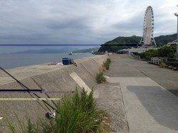 おのころ愛ランド周辺 投げ釣りで15cm~18cmのキス楽しめる