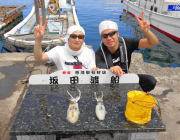 黒島の磯　小型ながらもヤエンでアオリイカの…