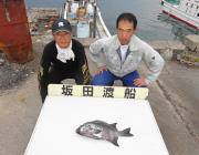 黒島の磯でイシダイ42cm
