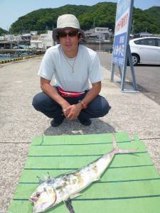 沖一文字でシイラの回遊ありました