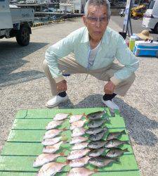 神谷一文字　チャリコと小グレが数釣れました
