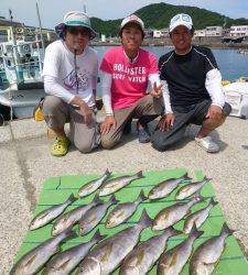 沖一文字内向き　44㎝のジャンボイサギも混ざりました！