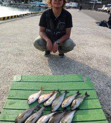 沖一文字内向き　44㎝のジャンボイサギも混ざりました！