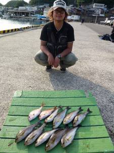 沖一文字内向き　44㎝のジャンボイサギも混ざりました！