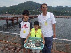 須磨海づり公園　アジ・ベラ・ウマヅラハギ