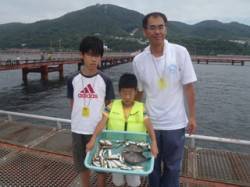 須磨海づり公園　アジ・ベラ・ウマヅラハギ