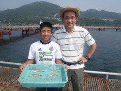 【22日】須磨海づり公園　落とし込みでベラの釣果