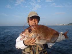 須磨海づり公園、アジを使ってマダイGET☆…