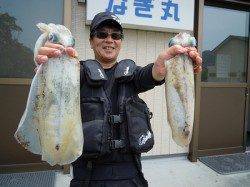 湯浅の磯　ヤエンでキロUPアオリイカ