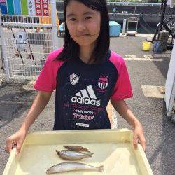 マリーナシティ海釣り公園　釣れたキスは天ぷらで頂きます♪