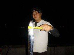 兵庫突堤2突にて浮き釣りでタチウオ&ぶっこみで穴子