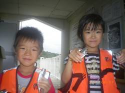 姫路市立遊漁センター　お子様がサビキでアジ…