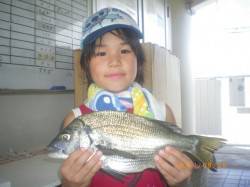 姫路市立遊漁センター　キッズのチヌ釣果☆