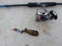 和歌山マリーナシティ　ライトショアジギングでアジ・カマス　ワインドでタチウオも