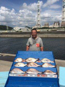 マリーナシティ海洋釣り堀 タイが入れ食いでした☆