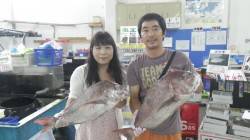 串本のカセ 胴突き仕掛けのオキアミで良型マ…