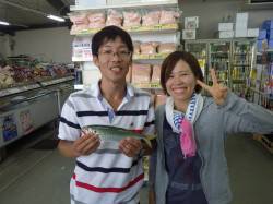 アジ29.5cm★芳養（はや）堤防オキアミ…